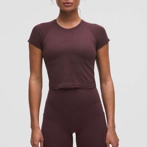 Lululemon Swiftly Tech Cropped Short-Sleeve Shirt 2.0